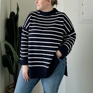 Polo Ralph Lauren Merino Wool Stripe Crewneck Sweater